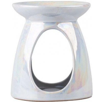 Svíčky aroma lampa keramická 110 x 128 mm perleť bílá – Hledejceny.cz