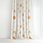 Goldea bavlněný závěs - podzimní dýně a lístky 280x150 cm – Hledejceny.cz