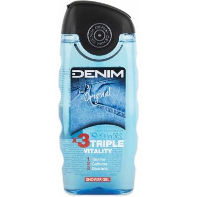Denim Original Triple Vitality sprchový gel 250 ml – Zboží Mobilmania