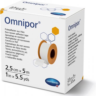 Omnipor náplast netkaný textil 2,5 cm x 5 m – Zboží Mobilmania