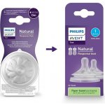 Philips Avent savička Natural Response 1 první průtok 2 ks transparentní – Hledejceny.cz