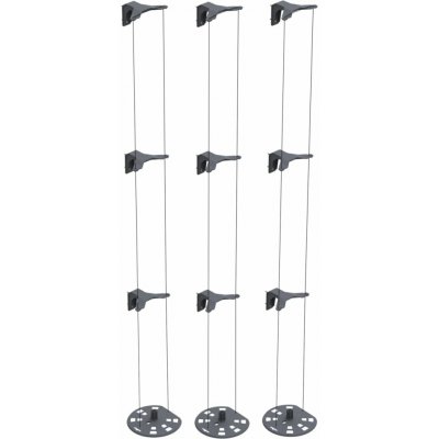 Gusta Garden COCUMBER BUDDY podpůrné lanko, 3x upínací držák na zeď - sada 3 ks – Hledejceny.cz