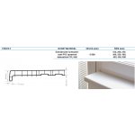 REHAU Parapet vnitřní PVC 250 mm bílý – HobbyKompas.cz