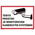 Walteco Tento prostor je monitorován 297x210mm, formát A4, plastová tabulka Množství: 5 ks , 20050BP1 – Sleviste.cz