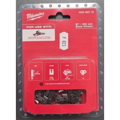 Milwaukee Řetěz 3/8 x 203 x 1.1 M18FHS20 4932480176 – Zboží Dáma