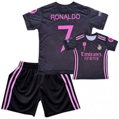 Numberoplus dětský fotbalový dres Komplet FC Real Madrid - Cristiano Ronaldo černorůžový – Zboží Dáma