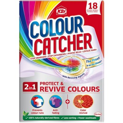 K2R Prací ubrousky Colour Catcher 2in1 Protect & Revive Colours 18 ks