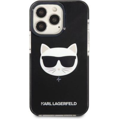 Pouzdro Karl Lagerfeld TPE Choupette Head iPhone 13 Pro černé