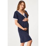 Anda kojicí noční košilka Lilia krátká tmavěmodrá – Zboží Dáma