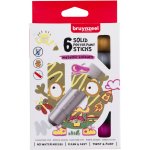 Bruynzeel Sada kvašových tyčinek pro děti, metalické odstíny, 6 ks – Zboží Mobilmania