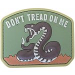 ARMED PATCHES PVC nášivka - Don't Tread on Me, hnědá – Sleviste.cz
