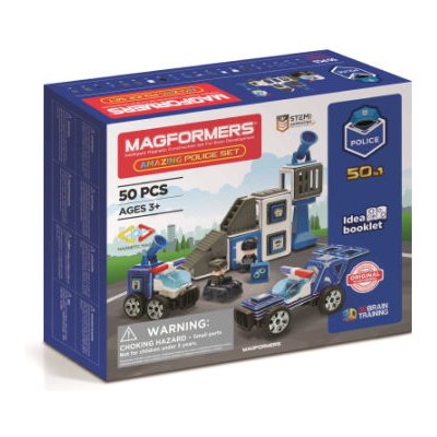 MAGFORMERS Amazing Police Set – Zboží Mobilmania