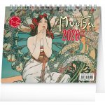 stolní Alfons Mucha, 16,5 x 13 cm 2026 – Zboží Mobilmania
