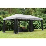 Garden Point zahradní pavilon s moskytiérou Valencia 4x6m Šedý – Zboží Dáma