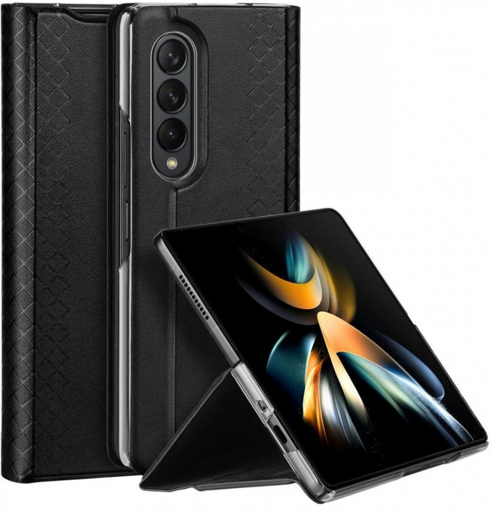Pouzdro Dux Ducis Bril Samsung Galaxy Z Fold 4 se stojánkem černé