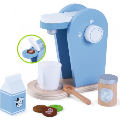 Derrson dřevěný kávovar modrý set – Zboží Dáma Derrson dřevěný kávovar modrý set – Zboží Dáma