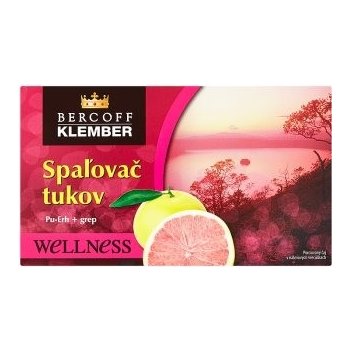 Bercoff Klember Wellness Spalovač tuků Pu-Erh s příchutí grepu 20 x 1.50 g