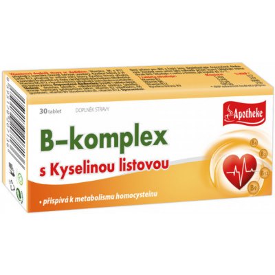 Apotheke B komplex s kyselinou listovou 30 tablet – Zbozi.Blesk.cz