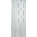 Hopa Plastové shrnovací dveře Matrix prosklené bříza 87 x 200 cm – Zboží Mobilmania