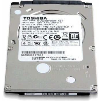 Toshiba 500GB, SSHD, MQ02ABF050H