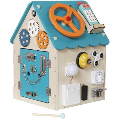2Kids Toys Activity board Domeček tyrkysový – Zboží Mobilmania