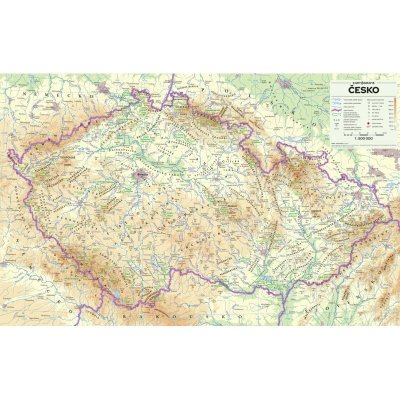 Nástěnné mapy Kartografie PRAHA – Heureka.cz