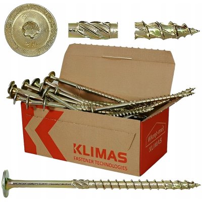 Šrouby do dřeva Klimas Wkręt-Met 8 x 380 mm 50 ks – Hledejceny.cz