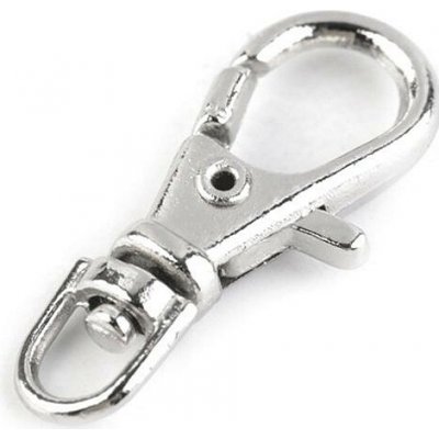 Kovová karabinka průvlek 4 mm - 5ks Barva: nikl – Sleviste.cz