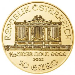 Münze Österreich Wiener Philharmoniker zlatá mince 1/10 oz