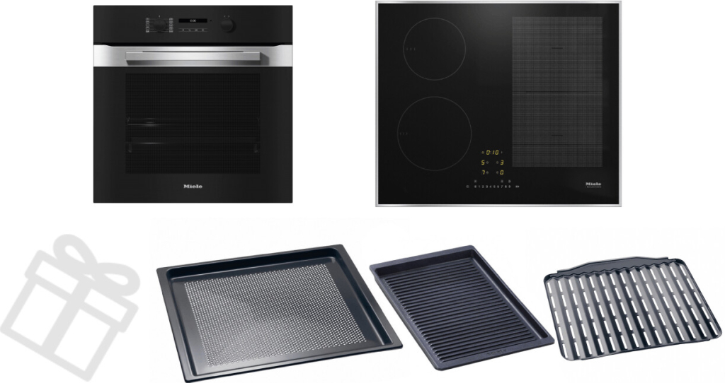 Set MIELE H 2861-1 B 125 + KM 7466 FR 125