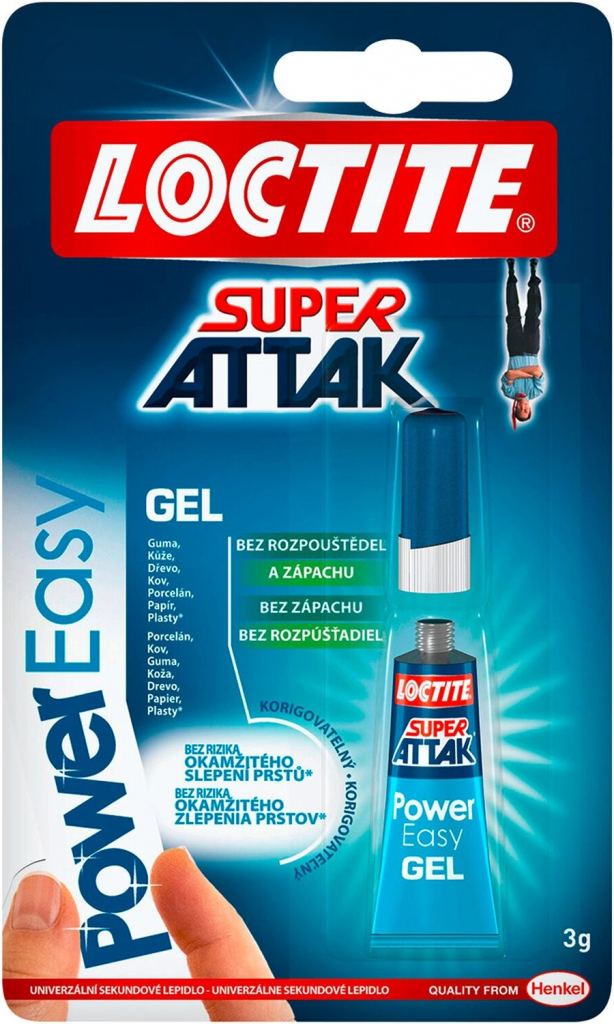 LOCTITE Super Attak Power Easy Gel 3 g od 79 Kč - Heureka.cz