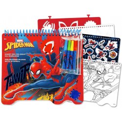 TOYCOMPANY Kreativní a zábavní sešit sada Spiderman