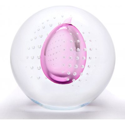 Artcristal Bohemia Skleněné těžítko koule 05, Červený ametyst, 6 cm | České sklo z rodinné sklárny – Sleviste.cz