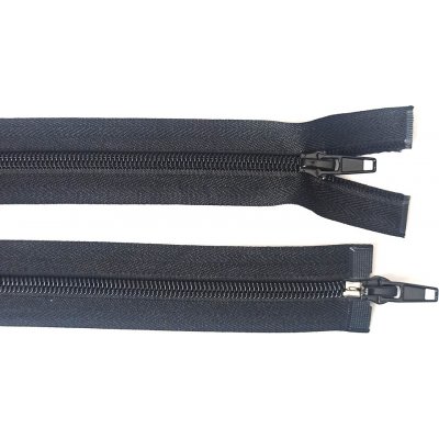 Prima-obchod Spirálový zip šíře No 5 délka 100 cm bundový 2 jezdci, barva Černá – Zboží Mobilmania