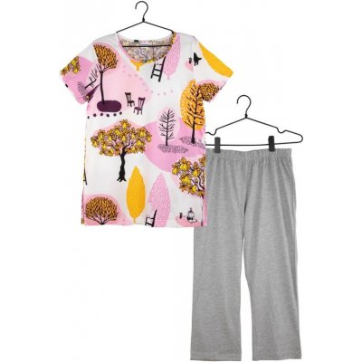 Martinex Daydream Capri milti dámské pyžamo kr.rukáv vícebarevné – Zboží Mobilmania