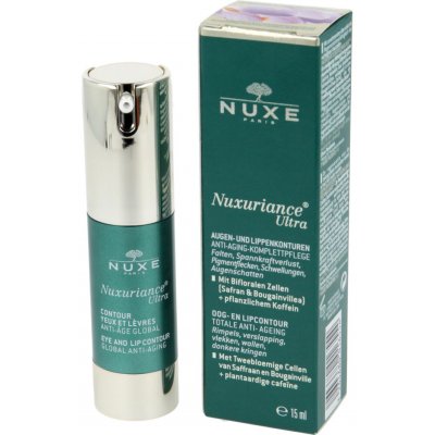 Nuxe Nuxuriance Ultra omlazující krém na kontury očí a rtů proti vráskám, otokům a tmavým kruhům (With Saffron and Bougainvillea Bi-Floral Cells + Botanical Caffeine) 15 ml – Zbozi.Blesk.cz