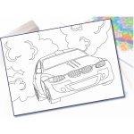 Radost v písku Šablona na pískování raketa do vesmíru A4 210 x 297 mm – Zboží Dáma