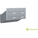 Poštovní schránka D-046 - do dveřního panelu - lakovaná - RAL 8017 MAT. - HNĚDÁ ČOKOLÁDOVÁ – Hledejceny.cz