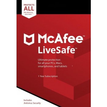 McAfee Livesafe 1 lic. 1 rok (MTP003NR5RAAD)