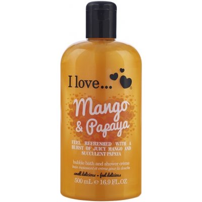 I Love Bubble Bath & Shower Crème Mango Papaya sprchový krém 500 ml