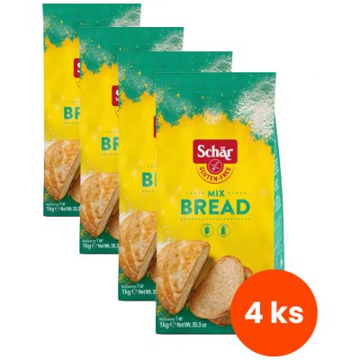 Schär Mix B bread mix 4 x 1 kg – Sleviste.cz