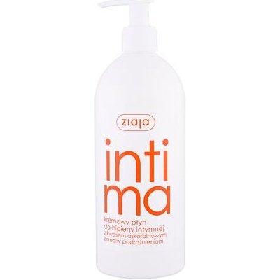 Ziaja Intimate Creamy Wash With Ascorbic Acid dámská krémové mýdlo na intimní hygienu 500 ml