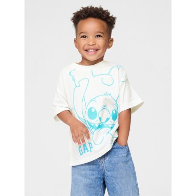 Baby tričko Gap × Lilo & Stitch Americana bílá – Zboží Dáma