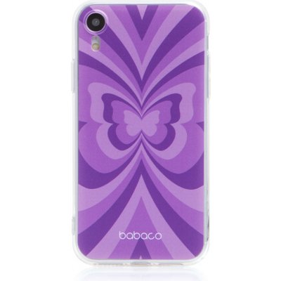 Pouzdro AppleMix BABACO Apple iPhone 5 / 5S / SE - Motélí efekt - gumové - fialové