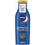 Nivea Sun Protect & Moisture hydratační mléko na opalování SPF50+ 200 ml – Zboží Dáma
