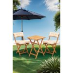 Hanah Home Balkonový set nábytku 3 ks MY001 světlý a béžový – Hledejceny.cz