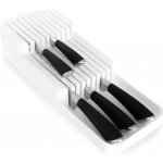 VILDE Organizér na nože, až na 18 nožů, plastový bílý - 39 x 14,5 x 7,5 cm – Zboží Mobilmania