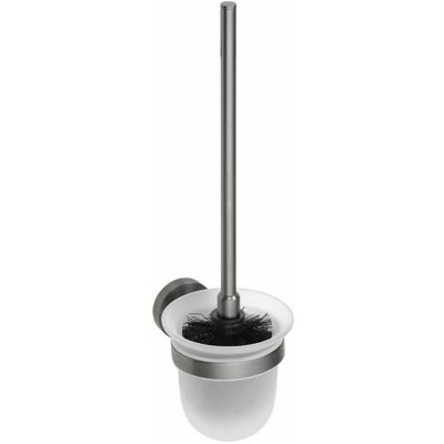 Sapho X Round WC štětka závěsná mléčné sklo gun metal XR303GM – Hledejceny.cz