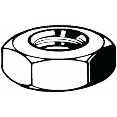 Šestihranná matice nízká DIN 439 2 Nerezocel A4 Pravý Min.50 M30 – Sleviste.cz