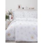 MKLuzkoviny.cz flanel povlečení Frozen bílé 140x200 70x90 – Zboží Mobilmania